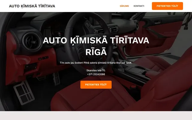 AUTO ĶĪMISKĀ TĪRĪTAVA — auto detailing studija