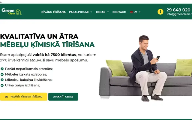 Green Clean - Auto Salonu Ķīmiskā Tīrīšana — auto detailing studija
