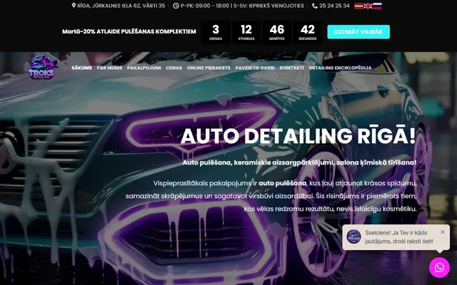Troks Detailing Auto pulēšana — auto detailing studija
